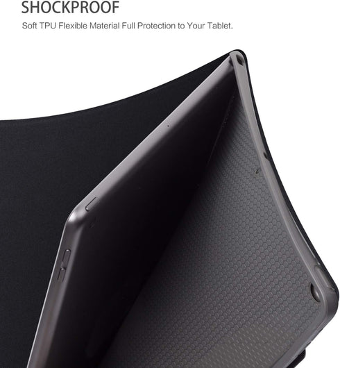 for iPad 9th Generation Case - Multi-Angle View Adjustable Stand, Auto Wake/Sleep, Flowers, 10.2 Inch