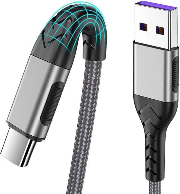 Durcord USB C Charger Cable, 2Pack 3ft Fast Charging Type C Cord, Premium Nylon Braided USB Cable for iPhone 15