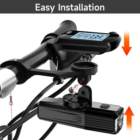 ZIDAOKA 25.6mm 31.8mm Bike GPS Computer Mount for Garmin,Out Front Bike Mount for Riders,Cycling Bracket