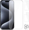 Beeyoka 3 Pack Screen Protector for iPhone 15 Pro Max, Front and Back Anti-Fingerprint Camera Protector for iPhone 15
