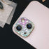 Omorro Bling Camera Lens Cover Protector for iPhone 14, 3D Glitter Crystal Diamond Rhinestone Anti-Scratch Sticker