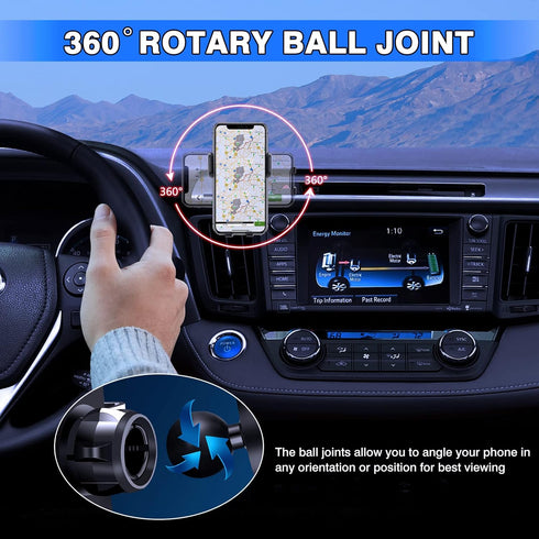 Karltys Cell Phone Holder for Toyota RAV4 2013-2018 Accessories, Air Vent Mount for 4-7 Inch Phones