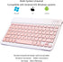 Ultra-Slim Bluetooth Keyboard, Portable Mini Wireless Rechargeable for Apple iPad, iPhone, Samsung Tablet, Smartphone,