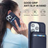 Havaya Wallet Case for iPhone 13 Pro, Magsafe Compatible with Card Holder, Detachable Magnetic Leather Cover, Blue