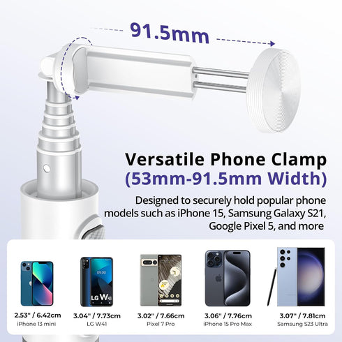 ATUMTEK 68.5" Selfie Stick Tripod, Extendable Aluminum Tripod with Bluetooth Remote for iPhone and Android