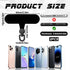 Jxiwfvl 2 Pack 360 Phone Wrist Strap Tether Tab Clear, Cellphone Tether Tab, Rotatable Phone Lanyard Tabs, Wrist Strap