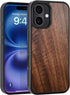 JuBeCo Wooden Phone Case is Suitable for iPhone 16, 6.1 inches, Unique Natural