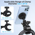 EEEKit 5.12' 0.5-1.57" Magnetic Bike Phone Handlebar Mount with Extension Arm, Clamp Holder for Treadmill, Gym, Fitness