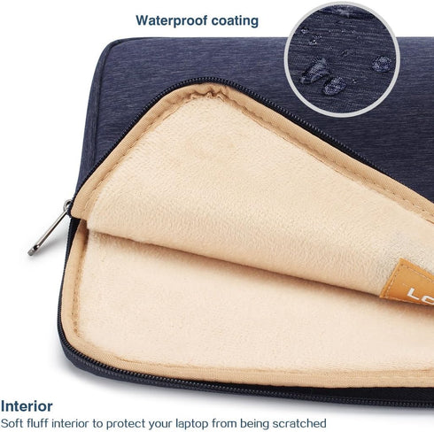 LONMEN 13-13.3 inch Laptop Sleeve Case, Water-resistant Handle Bag for MacBook Air/Surface Book/Lenovo