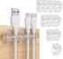 Syncwire Clear Cable Clips, Self Adhesive Cord Management Organizer for Home, Office, Nightstand, Desk Accessories