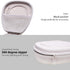 LTGEM Hard Headphone Case - White+Grey for Logitech H390, JLab Go Work, EAGLEND, JIAMQISHI, FEABASK (6.8"x7"x2.9")