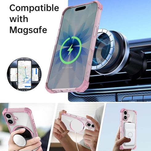 IYTRRYH 17 2 17 360 for iPhone Case Magnetic Compatible with MagSafe Wireless Charging,with Screen Protectors