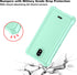 Ailiber Mint Green Nokia C100 Phone Case, Dual Layer Structure Protection with Shockproof Corners TPU Bumper