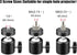 2-Be-Best Adjustable Mini Projector Ceiling Mount - Universal Bracket in Black
