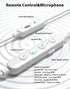 USB C Headphones Wired Earbuds with Microphone, HiFi Stereo Deep Bass Noise Cancelling for Live Singing