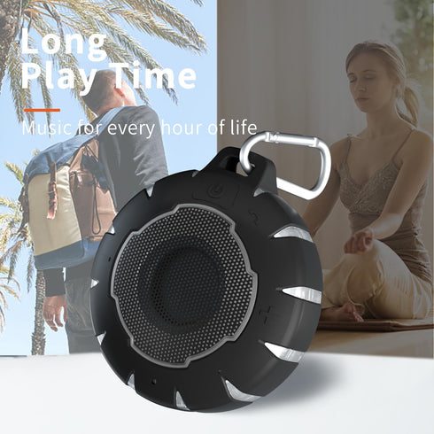 HEYSONG Waterproof Shower Bluetooth Speaker, Durable Portable Speaker with HD Sound, Wireless Outdoor Speaker for Pool,