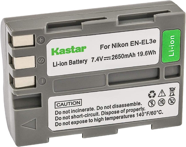 Kastar EN-EL3e Replacement Lithium-Ion Battery for Nikon Digital SLR D700, D300, D200, D90, D80, D100, D50, D70