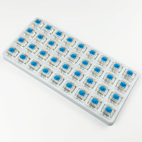 Gateron G Pro 3.0 Blue Switches for Mechanical Keyboard, 3-Pin 60gf Clicky/Pre-Lubed/Pin-enhanced Switches (36pcs, Blue)