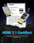 8K 50FT, 2.1 48Gbps 8K@60Hz 4K@120Hz, 2.2&2.3, 3D, PS5 Certified Fiber Optic HDMI Cable Long HDMI Cable, Ultra High