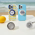 PopSockets iPhone 13 Pro Max Case Compatible with MagSafe, Wireless Charging Compatible - Butterfly Pea Blue