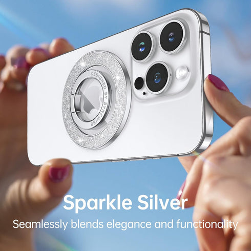 Syncwire Magnetic Phone Grip for MagSafe, Bling Magnetic Phone Ring Holder, 360° Rotation with Floating Effect Cell