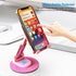 YXLILI 360 iPhone14/13/12/11 Tablet(4-9.7in)-Pink Foldable Phone Stand Adjustable Angle Height Cell Phone Holder