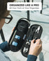 SIDE BY SIDE Electronics Organizer Travel Case for Cables, Charger, Power Bank Tech Bag for MacBook Accessories