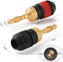 WGGE WG-008 24K Gold Safety Speaker Connector Banana Plugs for Speaker Wire, 12 Pairs