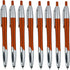 12 Pack 2 in 1 Multi-Function Stylus + Ballpoint Pens for Touchscreen Devices in Black Ink, Orange