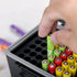 JJC AAA Battery Hard Case with Detachable Tester, 44 Slots Water-Resistant Storage Organizer for Household Batteries