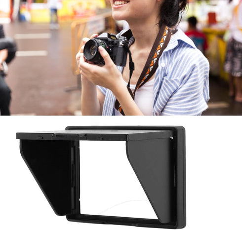 Yunseity A7, A7M2, A7R2, A7M3, A9 Camera LCD Sun Shade Sun Hood, ABS Folding Viewfinder Screen Protector Hood