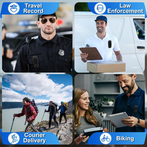 HKFUG 1080P 10HR Valentine's Day Mini Body Camera, HD Portable Video Recorder with Night Vision, Motion Detection