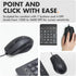 X9 Performance 7 4 Wired Keyboard and Mouse Combo - Large Print Backlit Keys for Seniors, Lighted Computer Keyboard