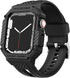 GELISHI Bands for Apple Watch 9/8/7, Rugged Men Sport Band with Protective Case for Apple Watch SE