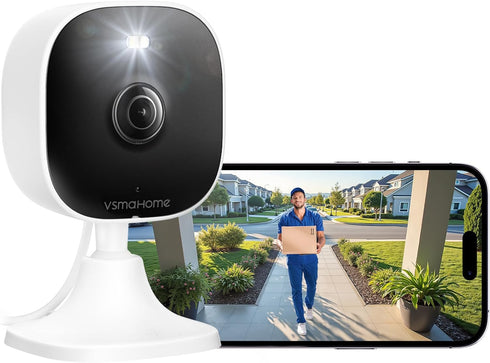 4MP Cameras for Home Security with Audio and Video, Indoor Security Camera