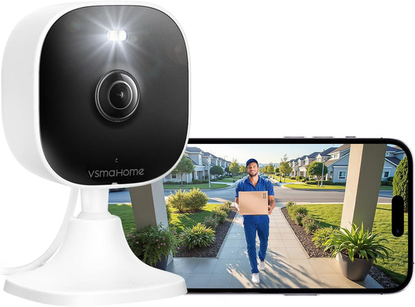 4MP Cameras for Home Security with Audio and Video, Indoor Security Camera