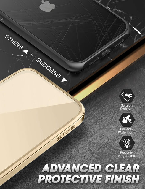 SUPCASE iPhone 13 Pro Max Case with Screen Protector, Anti-Scratch Full-Body Protection Slim Clear Shockproof Case