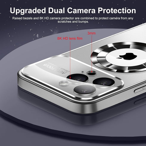 Shop MANLENO Magnetic Case for iPhone 15 Pro Max: Slim, shockproof, scratch-resistant, with full window cover & camera