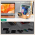 Pezin & Hulin Bamboo Charging Station Organizer for Multiple Devices, Desktop Docking Station for Phone, Tablet,