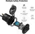 Qidoe USB C Car Charger Socket, 12V/24V Dual USB Outlet with LED Voltmeter & ON/Off Switch for Car, Boat, Truck