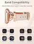 Wearlizer Leather Band for Fitbit Versa 2, Dressy Slim Leather Strap Wristband with D-Shape Metal Buckle