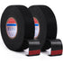 2 Rolls Black Wire Harness Cloth Tape for Automobile Electrical Wire Harnessing, 15mm x 50Ft