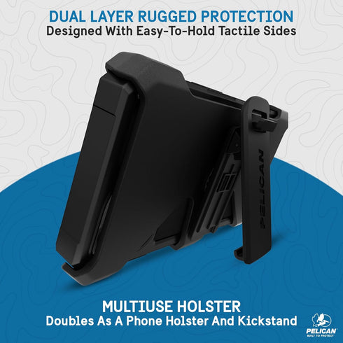 Pelican Shield Brushed Aluminum Case for iPhone 15, 6.1" Compatible with MagSafe, 21ft Military Grade Drop Protection