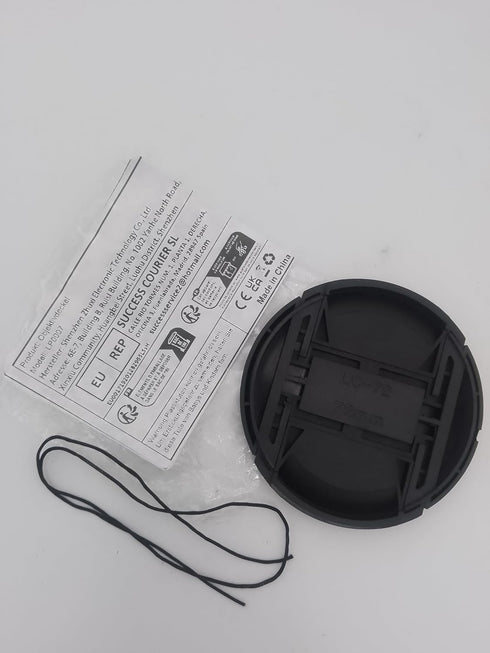 Universal Center Pinch Snap-on Front Lens Cap 40.5mm to 82mm for Canon Nikon Sony Pentax Olympus Cameras