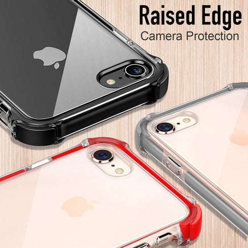 MATEPROX Compatible with iPhone SE 2022 Case, iPhone SE 2020 Case, iPhone 8 Case, iPhone 7 Case Clear Shield Heavy Duty