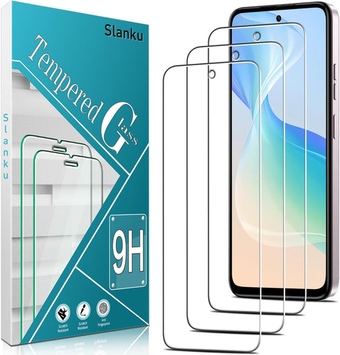 Slanku (3 Pack) Tempered Glass Screen Protector for Moto G Stylus 5G 2024, Touch Sensitivity, Scratch Resistant