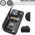 Compatible Black iPhone 14 Pro Max Wallet Case, with Card Holder, PU Leather Kickstand and Durable Shockproof Cover