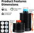 eTone 3X 1000ml Collapsible Darkroom Chemical Storage Bottles, Foldable Liquid Container for Photo Developing