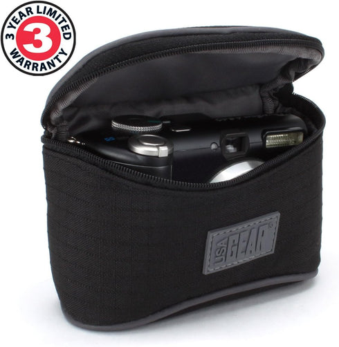 USA Gear Small Weather Resistant Camera Pouch with Belt Loop for Olympus Tough/Sony Cybershot/Canon Elph