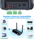KAIY 3.5mm Bluetooth Receiver for Home Stereo, Low Latency Optical & Coaxial Bluetooth Audio Adapter with AUX, Wireless